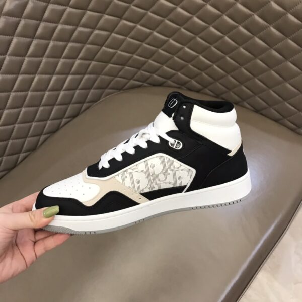 Christian Dior Women's B27 High-Top Sneaker Black And White For Women CD