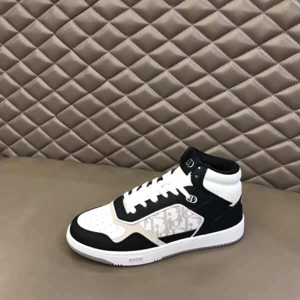 Christian Dior Women's B27 High-Top Sneaker Black And White For Women CD