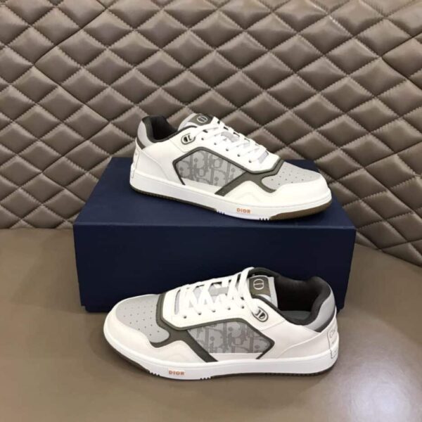 Christian Dior Women's  B27 Low-Top Sneaker Gray And White For Women CD