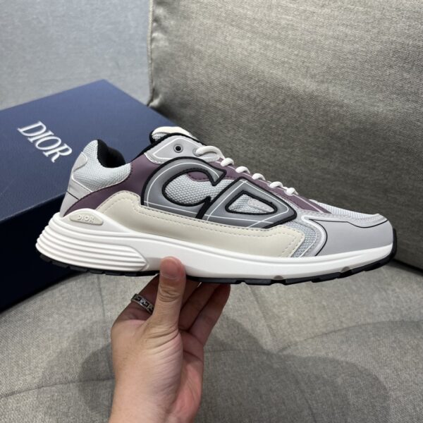 Christian Dior Women's B30 Sneaker Gray Mesh And Lavender For Women CD