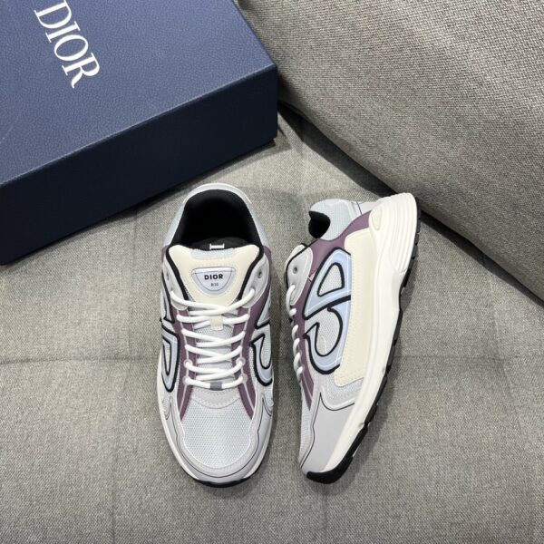 Christian Dior Women's B30 Sneaker Gray Mesh And Lavender For Women CD