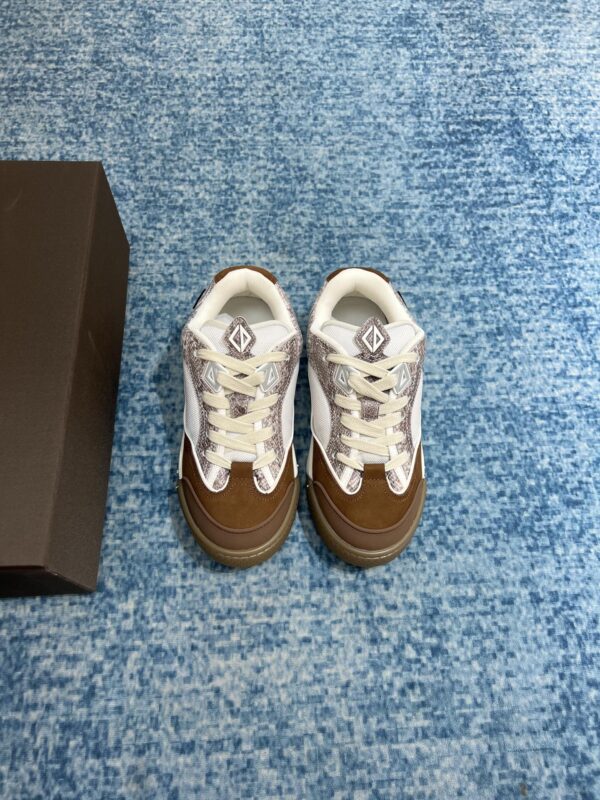 Christian Dior Women's B713 Sneaker Brown And White For Women CD
