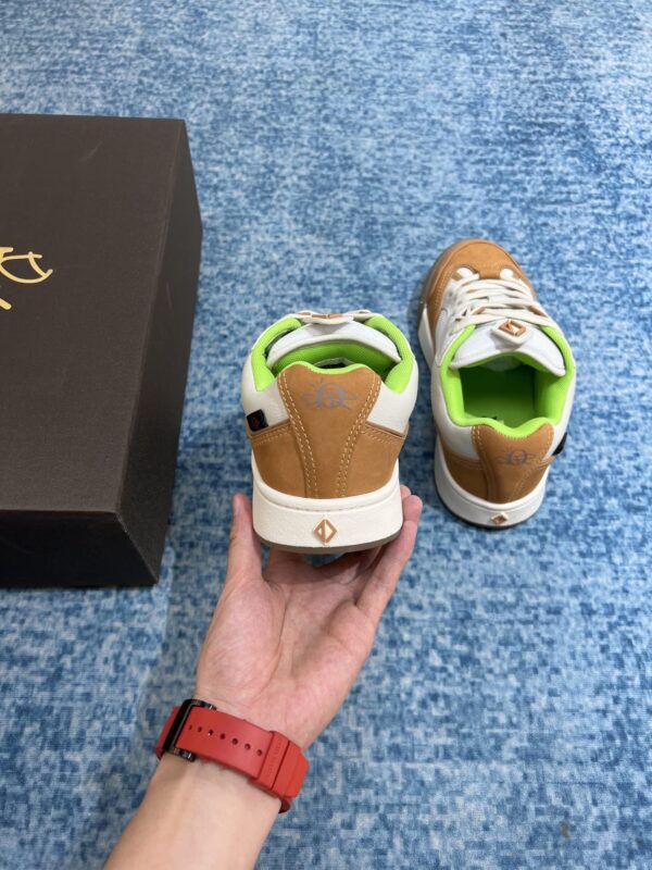 Christian Dior Women's B713 Sneaker Green And Brown For Women CD