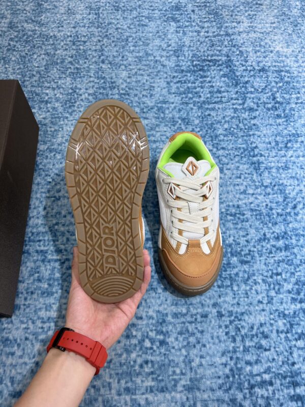 Christian Dior Women's B713 Sneaker Green And Brown For Women CD
