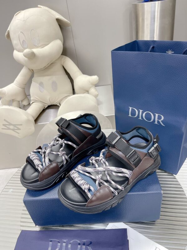 Christian Dior Women's Dior H-Town Sandal Brown And Blue For Women CD