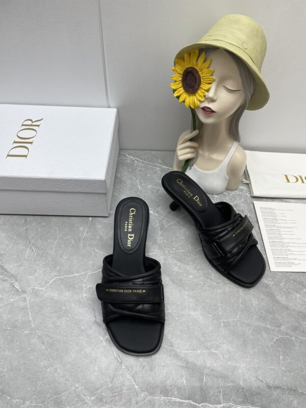 Christian Dior Women's Dio(r)evolution Heeled Slide Black For Women CD KCQ731CQC_S900