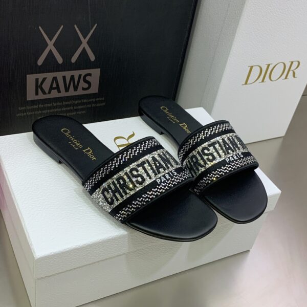 Christian Dior Women's Dway Slide Black For Women CD KCQ166ERC_S11X