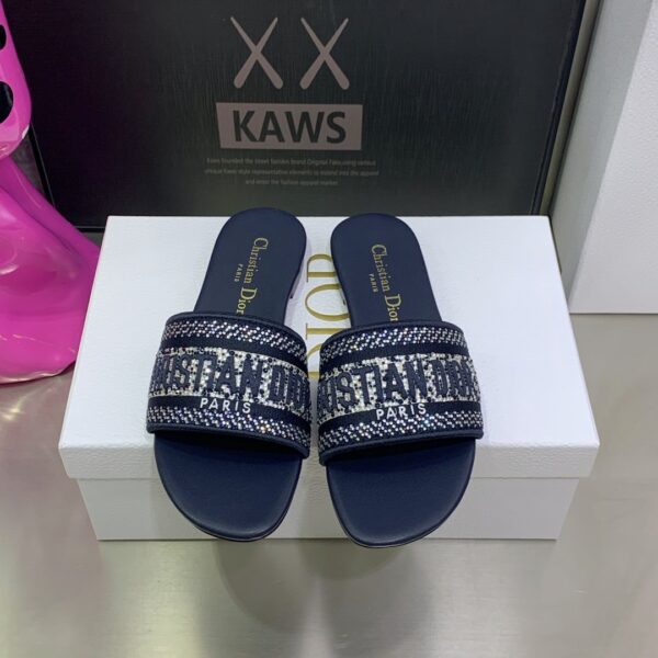 Christian Dior Women's Dway Slide Blue For Women CD KCQ166ERC_S56B