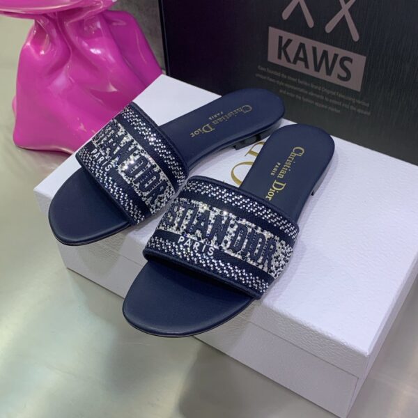 Christian Dior Women's Dway Slide Blue For Women CD KCQ166ERC_S56B