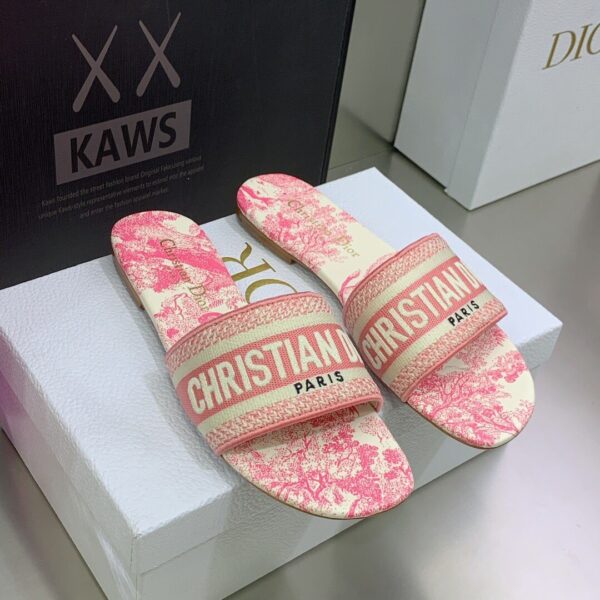 Christian Dior Women's Dway Slide Pink Multicolor For Women CD