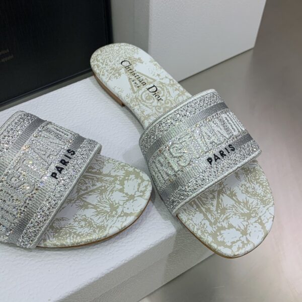 Christian Dior Women's Dway Slide White For Women CD