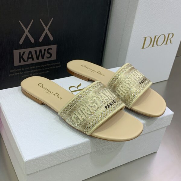 Christian Dior Women's Dway Slide Yellow For Women CD KCQ209LCS_S62K
