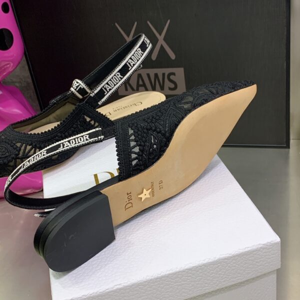 Christian Dior Women's J'Adior Slingback Ballerina Flat Black For Women CD