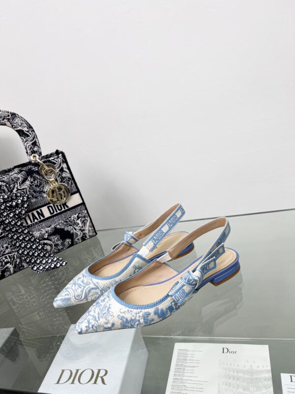 Christian Dior Women's J'Adior Slingback Pump Blue For Women CD 0.7in/ 2cm