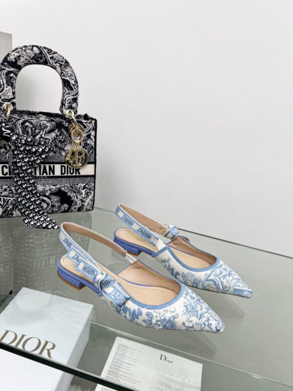 Christian Dior Women's J'Adior Slingback Pump Blue For Women CD 0.7in/ 2cm