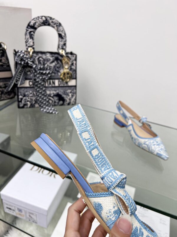 Christian Dior Women's J'Adior Slingback Pump Blue For Women CD 0.7in/ 2cm