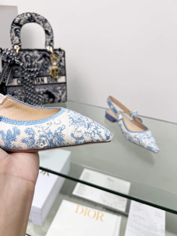 Christian Dior Women's J'Adior Slingback Pump Blue For Women CD 0.7in/ 2cm