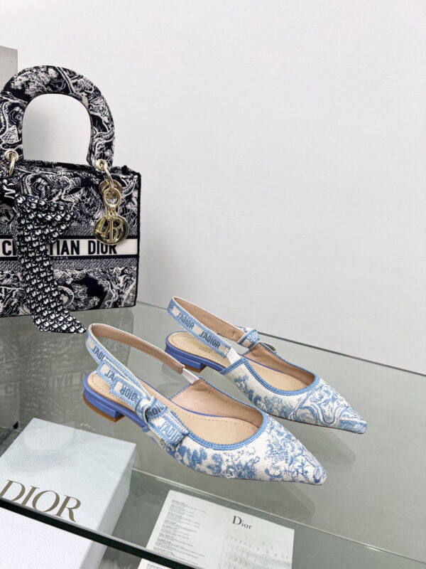 Christian Dior Women's J'Adior Slingback Pump Blue For Women CD 0.7in/ 2cm