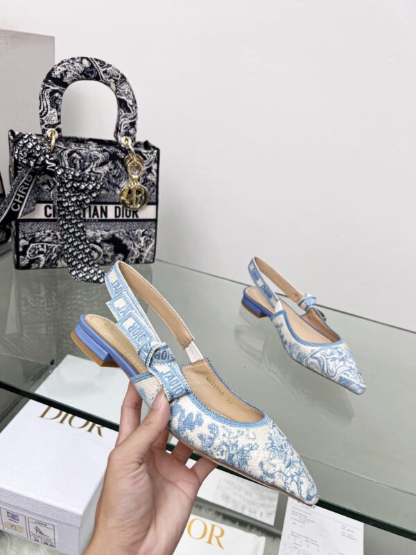 Christian Dior Women's J'Adior Slingback Pump Blue For Women CD 0.7in/ 2cm