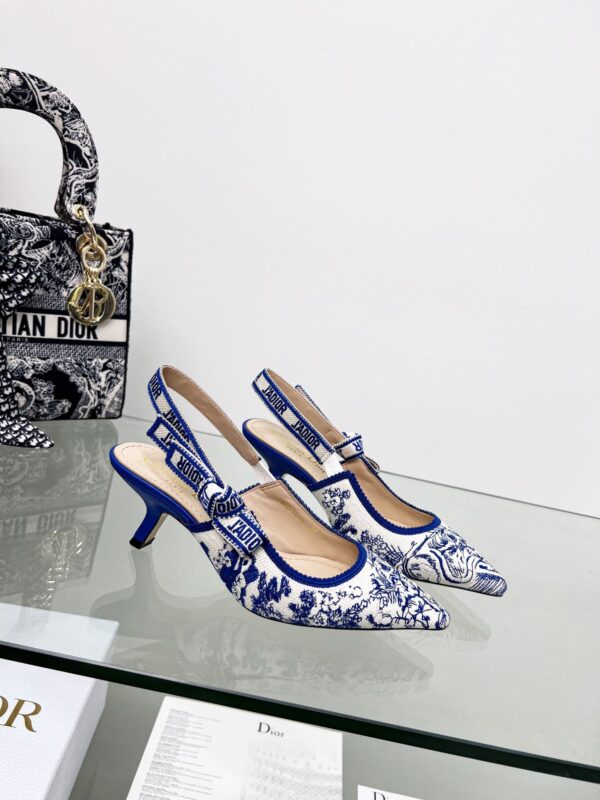 Christian Dior Women's J'Adior Slingback Pump Bright Blue For Women CD 2.5in/6.5 cm