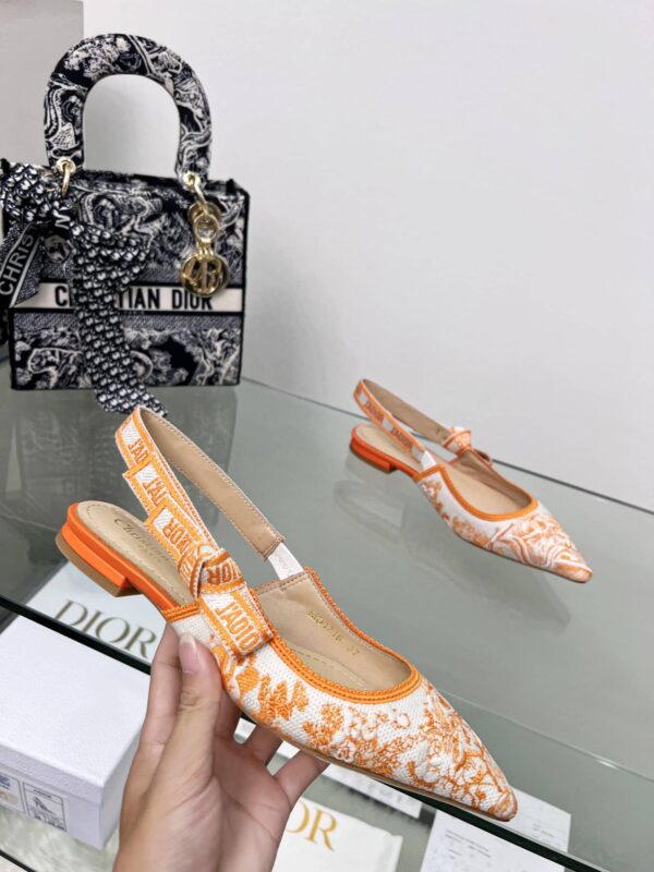 Christian Dior Women's J'Adior Slingback Pump Orange For Women CD 0.7in/ 2cm