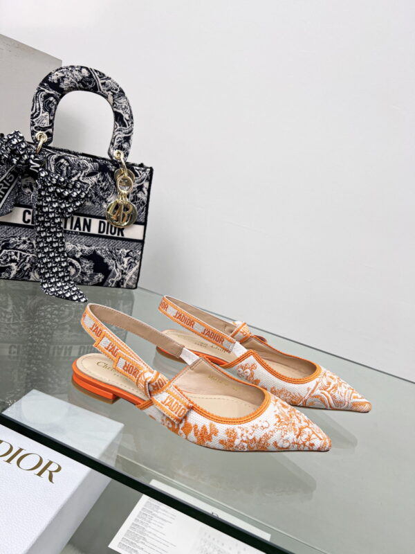 Christian Dior Women's J'Adior Slingback Pump Orange For Women CD 0.7in/ 2cm