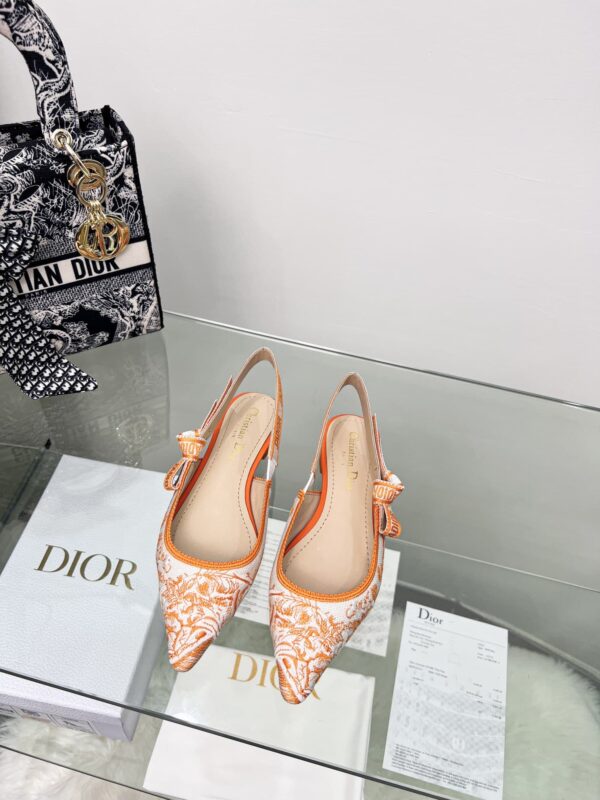 Christian Dior Women's J'Adior Slingback Pump Orange For Women CD 0.7in/ 2cm
