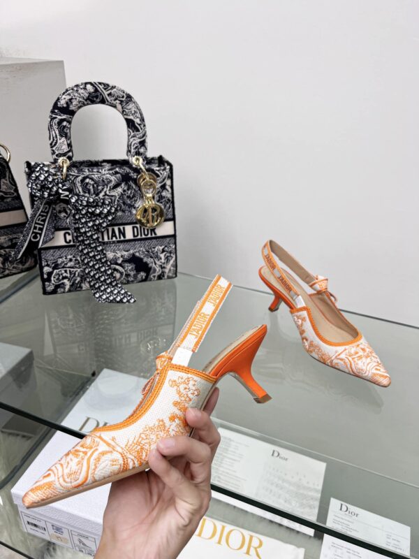 Christian Dior Women's J'Adior Slingback Pump Orange For Women CD 2.5in/6.5 cm