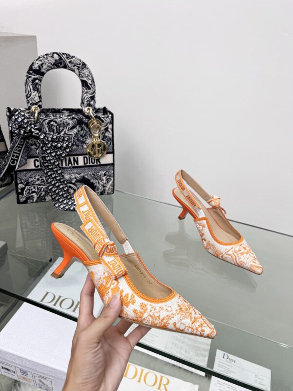 Christian Dior Women's J'Adior Slingback Pump Orange For Women CD 2.5in/6.5 cm