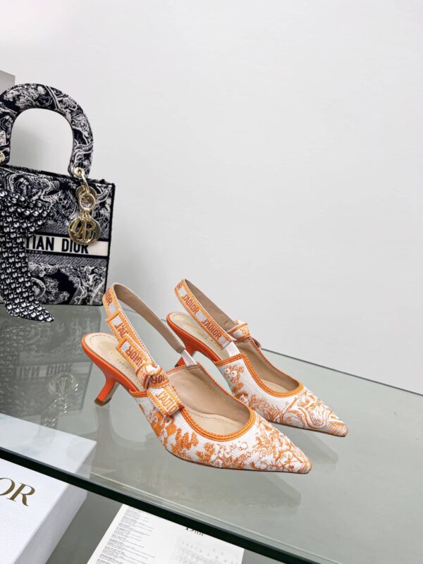 Christian Dior Women's J'Adior Slingback Pump Orange For Women CD 2.5in/6.5 cm