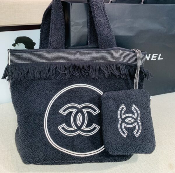 Classic Double C Tote Bag Black/White For Women 16.1 in / 41 cm