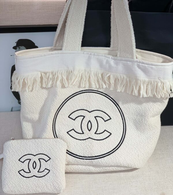 Classic Double C Tote Bag Black/White For Women 16.1 in / 41 cm