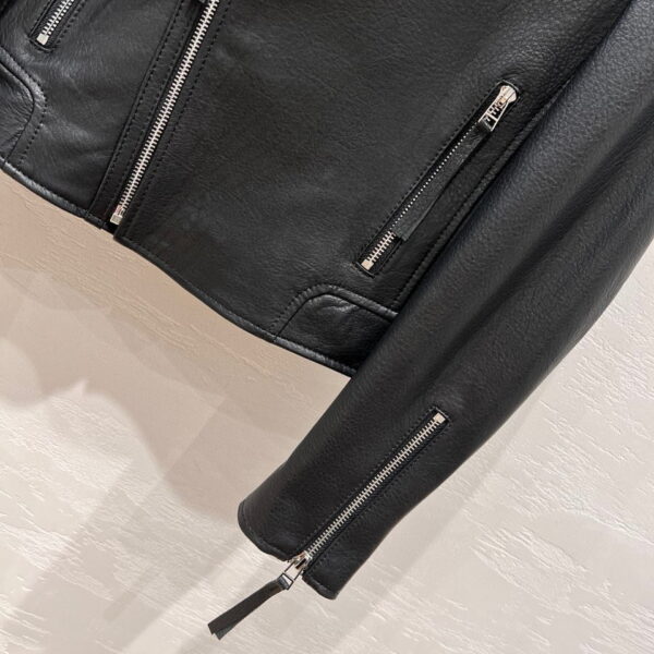 Classic Motorcycle Jacket Black For Women