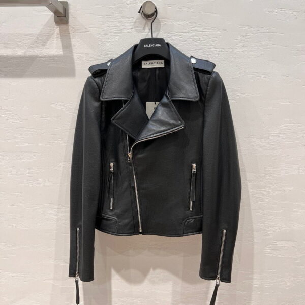 Classic Motorcycle Jacket Black For Women