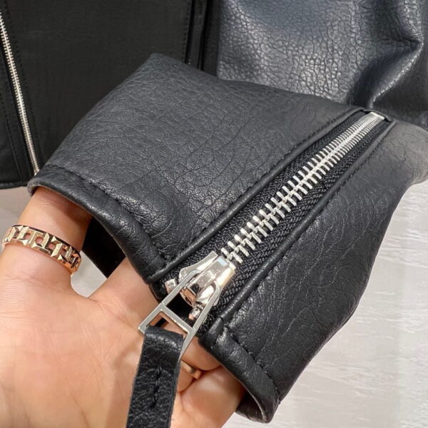 Classic Motorcycle Jacket Black For Women