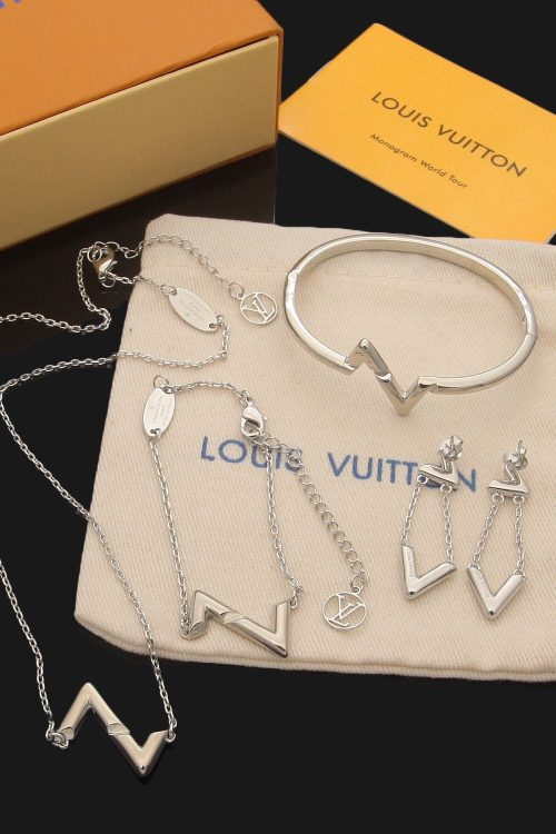 Combine List Of Louis Vuitton Volt Upside Down Bracelets Earrings And Necklace