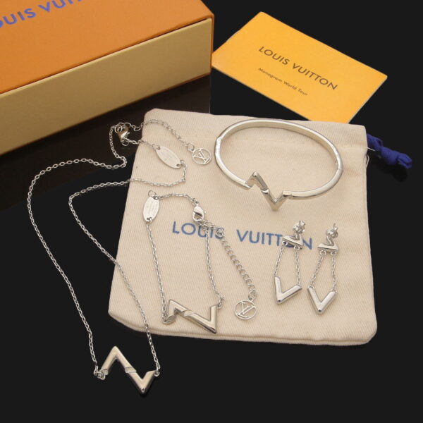 Combine List Of Louis Vuitton Volt Upside Down Bracelets Earrings And Necklace