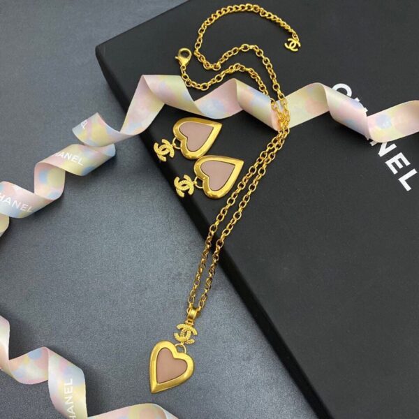 Combo Chanel Necklace And Earrings