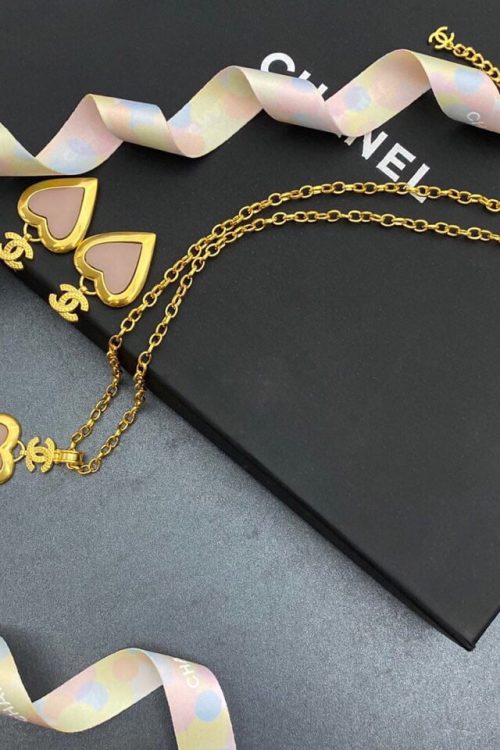 Combo Chanel Necklace And Earrings