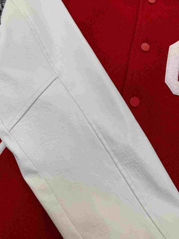 Cropped Bomber Jacket Red For Women