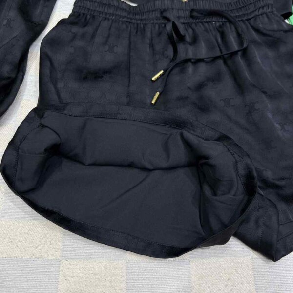 Cropped Shirt And Shorts Black For Women