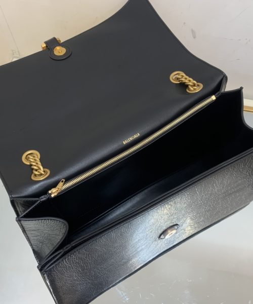 Crush Large Chain Bag In Black For Women 15.7in/ 40cm 716332210IT1000