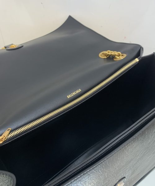 Crush Large Chain Bag In Black For Women 15.7in/ 40cm 716332210IT1000