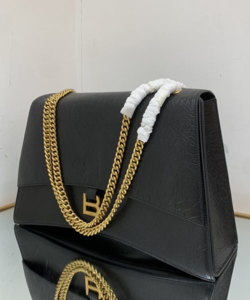 Crush Large Chain Bag In Black For Women 15.7in/ 40cm 716332210IT1000