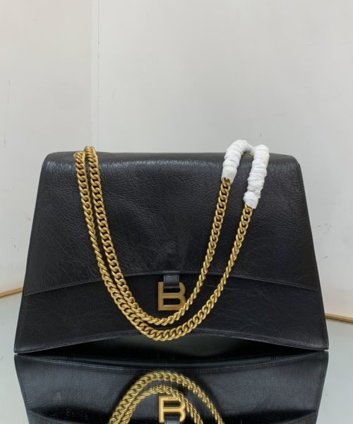 Crush Large Chain Bag In Black For Women 15.7in/ 40cm 716332210IT1000