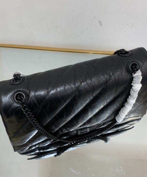 Crush Large Chain Bag Quilted In Black For Women 15.7in/ 40cm