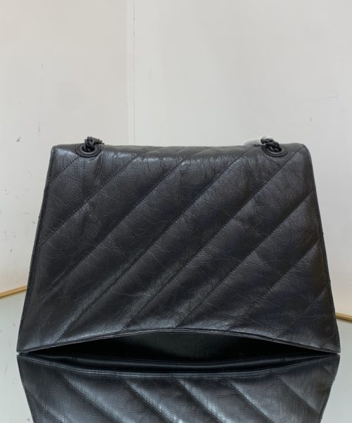 Crush Large Chain Bag Quilted In Black For Women 15.7in/ 40cm