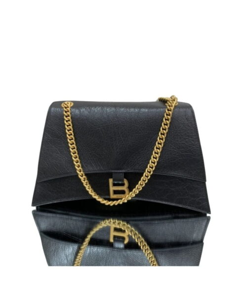 Crush Medium Chain Bag In Black For Women 12in/ 31cm