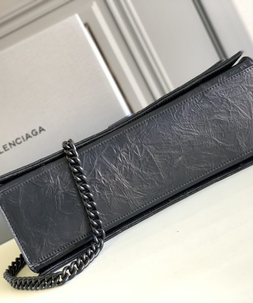 Crush Medium Chain Bag Quilted In Black For Women 12.2in/31cm 716393210IY1000
