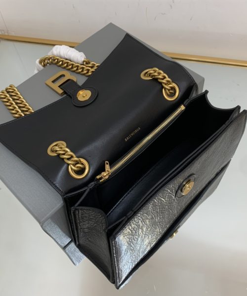 Crush Small Chain Bag In Black For Women 9.8in/ 25cm 716351210IT1000